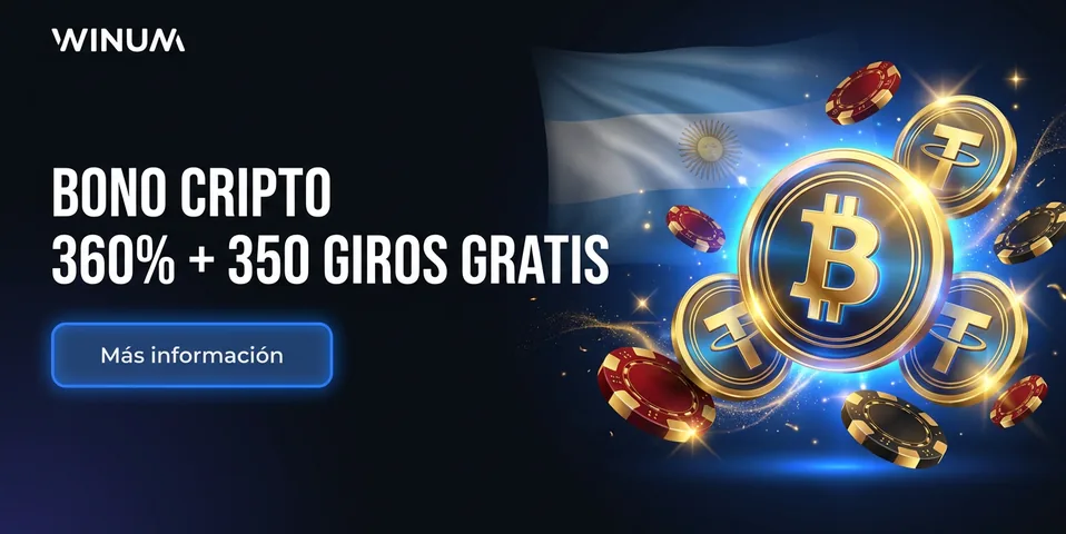 Bono cripto de bienvenida 360% + 350 giros gratis